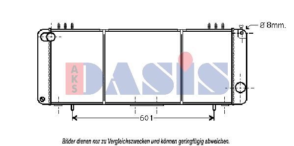 AKS DASIS radiatorius, variklio aušinimas 520710N